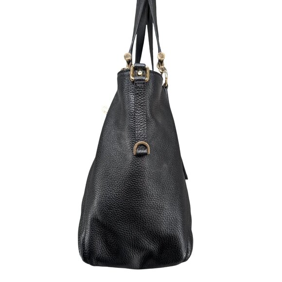 Michael Kors Frances Large Grab Leather Tote Shoulder Bag Tassel Charm 15" - Picture 6 of 13